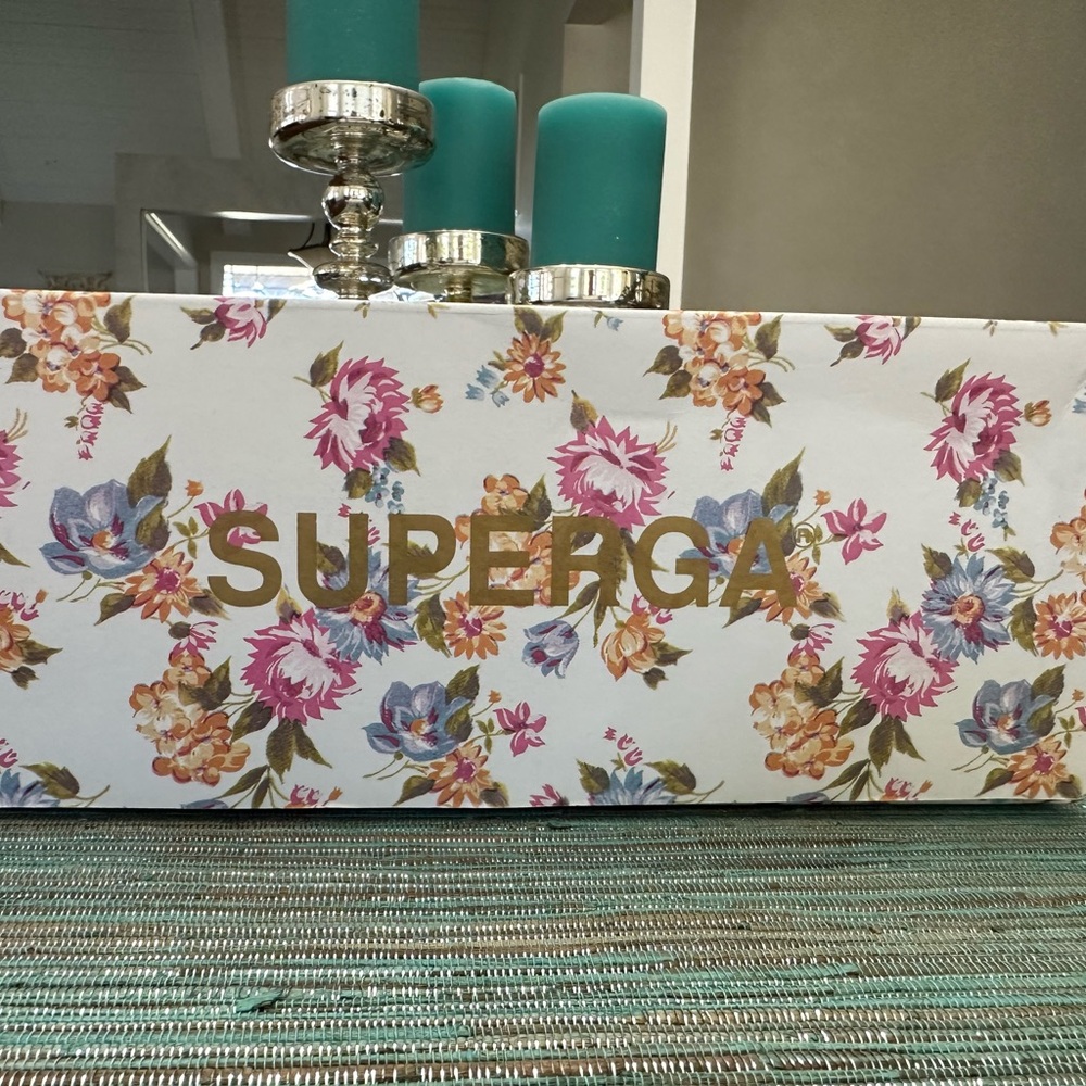 Brand new in box SuperGA x Love Shack Fancy Tahitian Pink sneakers (style 2750)! - Picture 10 of 11
